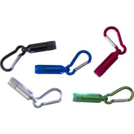 Tracy mini-zaklamp - aluminium - LED - sleutelhanger