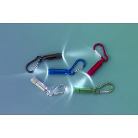 Tracy mini-zaklamp - aluminium - LED - sleutelhanger