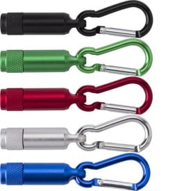 Tracy mini-zaklamp - aluminium - LED - sleutelhanger