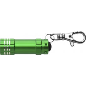 Aluminium zaklamp met 3 LED-Lichtgroen