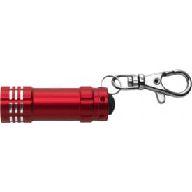 Aluminium zaklamp met 3 LED-Rood-Zonder opdruk