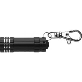 Aluminium zaklamp met 3 LED-Zwart-Zonder opdruk