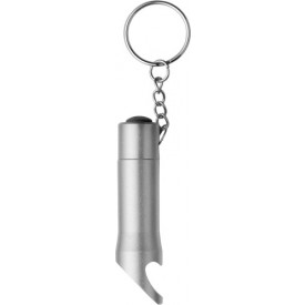 Aluminium zaklamp/flesopener-Zilver-Zonder opdruk