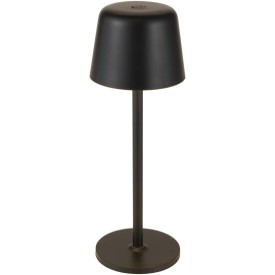 Alya tafellamp - oplaadbaar - dimbaar - 3 lichtstanden - 1200 mAh batterij-Zwart