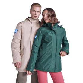 America gewatteerde parkajack - heren - recycled polyester - 400g/m2 - waterdicht