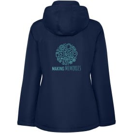 America gewatteerde parkajack voor dames-Navy blue
