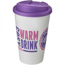 Americano® 350 ml geïsoleerde beker-Wit, paars