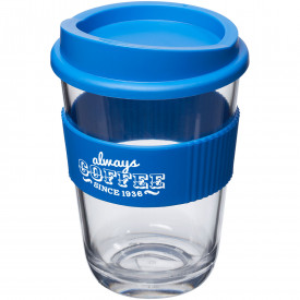 Americano® cortado 300 ml beker met grip-Mid blue