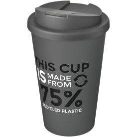 Americano® Eco 350 ml gerecyclede beker met spill-proof deksel-Grijs