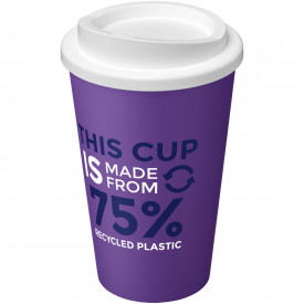 Americano Eco 350 ml gerecyclede drinkbeker-Paars, wit