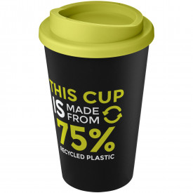 Americano Eco 350 ml gerecyclede drinkbeker-Zwart,lime