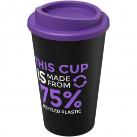Americano Eco 350 ml gerecyclede drinkbeker-Zwart,paars
