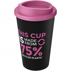 Americano Eco 350 ml gerecyclede drinkbeker-Zwart,roze