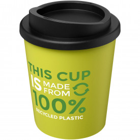 Americano® Espresso 250 ml gerecyclede geïsoleerde beker-Lime, zwart