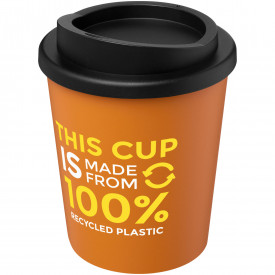 Americano® Espresso 250 ml gerecyclede geïsoleerde beker-Oranje, zwart