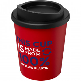 Americano® Espresso 250 ml gerecyclede geïsoleerde beker-Rood, zwart