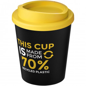Americano® Espresso Eco 250 ml gerecyclede beker -Zwart, geel