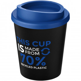 Americano® Espresso Eco 250 ml gerecyclede beker -Zwart, midden blauw
