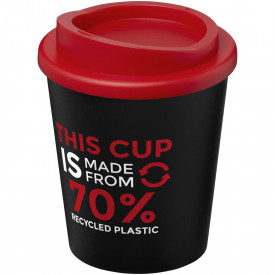 Americano® Espresso Eco 250 ml gerecyclede beker -Zwart, rood