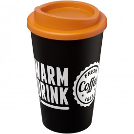 Americano® geïsoleerde beker van 350 ml-Oranje, zwart