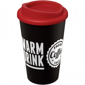 Americano® geïsoleerde beker van 350 ml-Rood, zwart