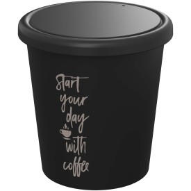 Americano® Piccolo 100 ml beker met deksel-Zwart