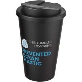 Americano® POP 350 ml geïsoleerde beker met morsbestendig deksel-Zwart