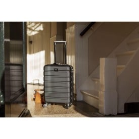 Amsterdam handbagage koffer - 55 x 35 x 20 cm - cijferslot - uitschuifbare greep
