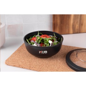 Amuse kunststof kom – 1L – stapelbaar – Tritan deksel – Made in Belgium