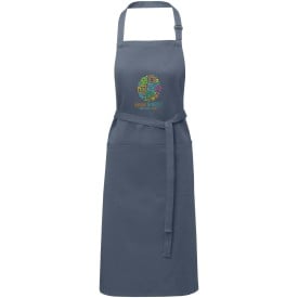 Andrea apron with adjustable neck strap-Hale blue