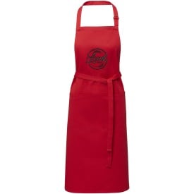 Andrea apron with adjustable neck strap-Rood