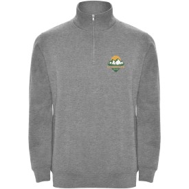 Aneto trui met kwartritssluiting-Marl grey