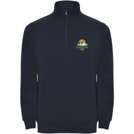 Aneto trui met kwartritssluiting-Navy blue