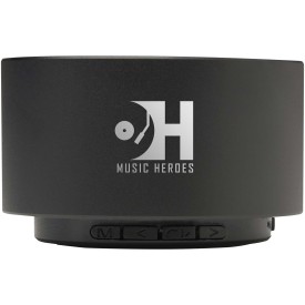 Ankaa 3W gerecycleerde aluminium draadloze Bluetooth®-speaker-Zwart