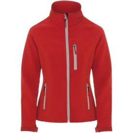 Antartida softshell damesjack-Rood