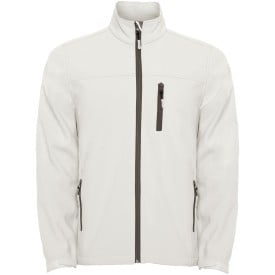 Antartida softshell herenjack-Pearl white