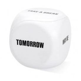 anti-stress bal - dobbelsteen - 6 cm - PU