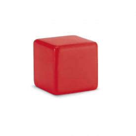 Anti-stress vierkant zacht materiaal-Rood-Zonder opdruk