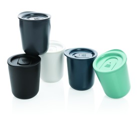 Antimicrobiële koffiebeker 250 ml - PP - morsbestendig - metalen isolatie