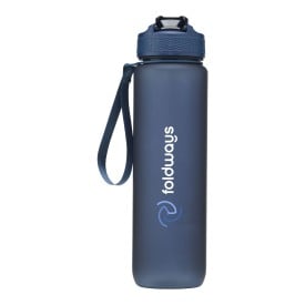 AquaSport waterfles 1000 ml - rPET - fliptopdop met rietje