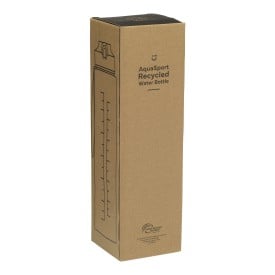 AquaSport waterfles 1000 ml - rPET - fliptopdop met rietje