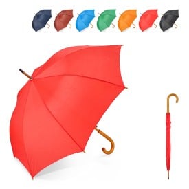 Aran 190T 23" paraplu - polyester - houten handvat - automatische opening