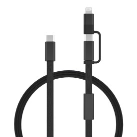 Arc RCS 60W 120 cm 2-in-1 snellaadkabel-Zwart