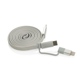 Arc Ultra-thin RCS recycled 60W 2 in 1 magnetische kabel-Grijs