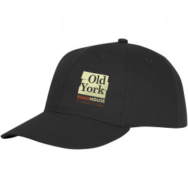 Ares 6 panel cap-Zwart