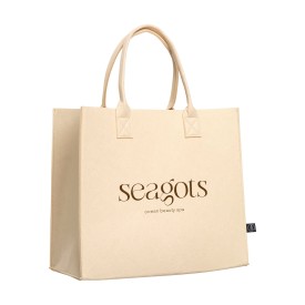 Argus big shopper 40 x 20 x 35 cm - rPET vilt - 28 L-Beige