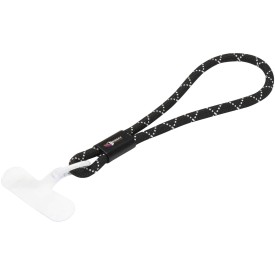 Arich gerecycleerde plastic smartphonepolsband-Zwart