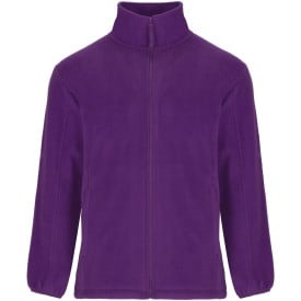 Artic fleece kinderjack met volledige rits-Paars