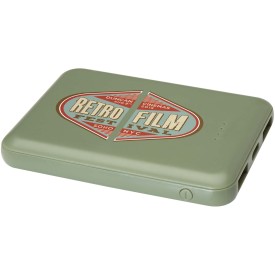 Asama powerbank - 5.000mAh - gerecycled plastic - slank ontwerp-Heather groen
