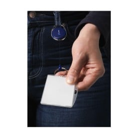 Aspen rollerclip sleutelhanger - metaal/ABS - karabijnhaak - 60cm koord